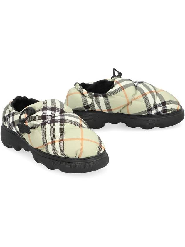 Check Nylon Pillow Loafers Green - BURBERRY - BALAAN 4