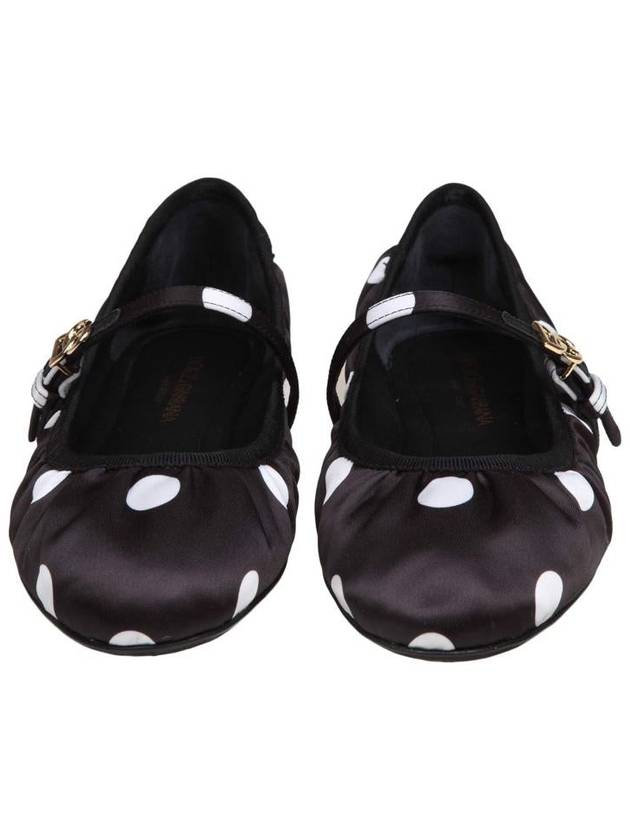 Dolce & Gabbana Ballet Flats In Polka Dot Print Satin - DOLCE&GABBANA - BALAAN 3