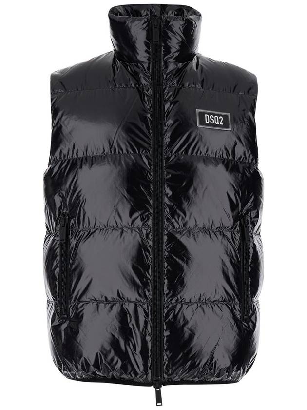 Logo Down Vest Black - DSQUARED2 - BALAAN 2