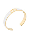 30 Montaine Slim Bangle Bracelet Gold White - DIOR - BALAAN 1