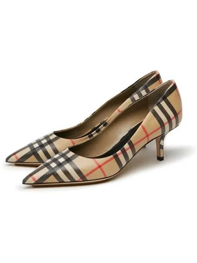 Check Point Toe Pumps Beige - BURBERRY - BALAAN 2