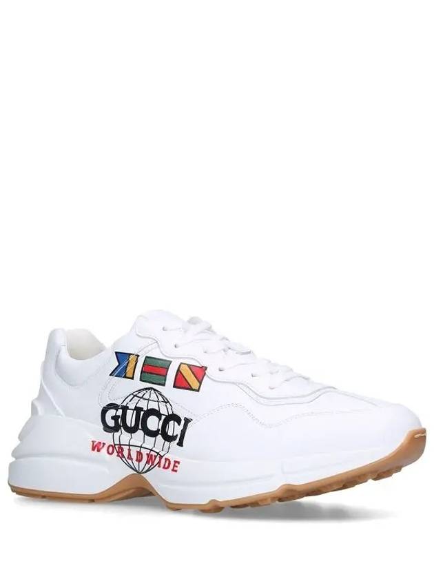 Worldwide Rhyton Low Top Sneakers White - GUCCI - BALAAN 5