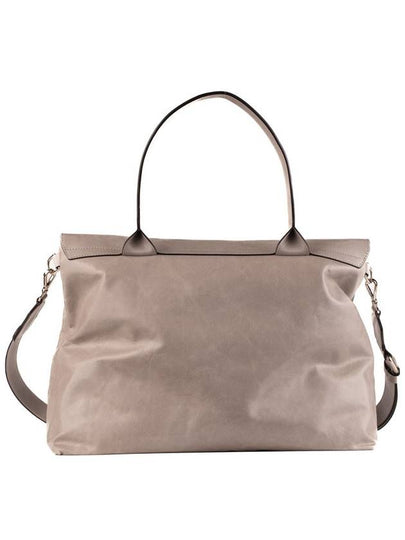 Dondup Light Gray Glossy Leather Bag - DONDUP - BALAAN 2