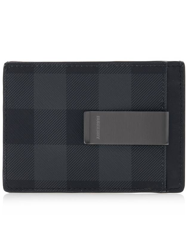 Check Money Clip Card Wallet Grey - BURBERRY - BALAAN 2