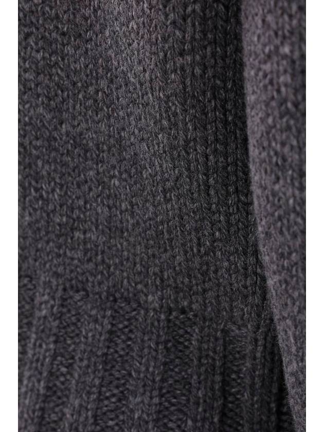 Crew Neck Wool Knit Top Grey - ALEXANDER MCQUEEN - BALAAN 5