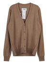 Eco Cashmere Loose Fit Cardigan Brown - MAISON MARGIELA - BALAAN 10