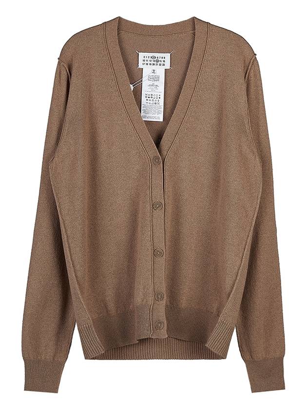 Eco Cashmere Loose Fit Cardigan Brown - MAISON MARGIELA - BALAAN 11