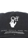 Off White Hand Off Embroidered Washed Canvas Baseball Cap Hat - OFF WHITE - BALAAN 3