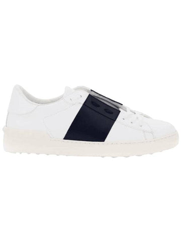 Calfskin open low top sneakers White Marine - VALENTINO - BALAAN 1