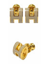 Mini Pop H Earrings Marron Glace - HERMES - BALAAN 5