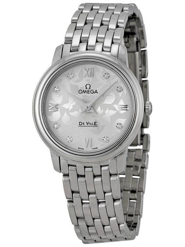 Omega De Ville Prestige Silver Diamond Dial Ladies Watch 42410276052001 - OMEGA - BALAAN 1