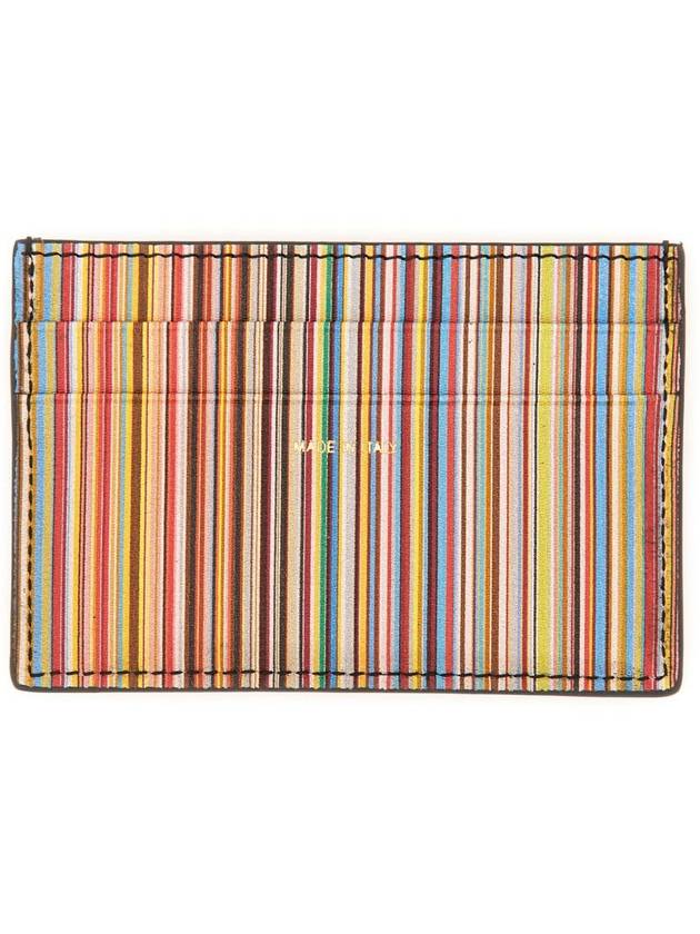 Signature Stripe Card Wallet Black - PAUL SMITH - BALAAN 3