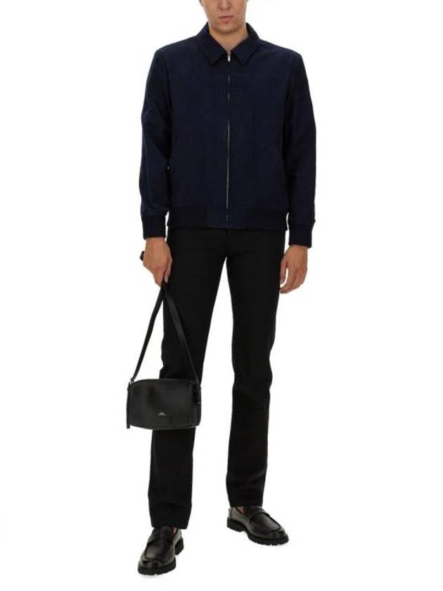 Gilles Zip-Up Jacket Blue - A.P.C. - BALAAN 3