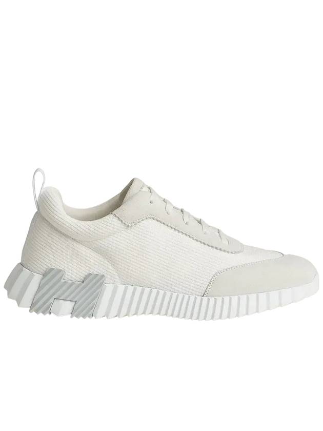 Bouncing Sneakers Mesh Suede Goatskin Blanc Blanc - HERMES - BALAAN 2