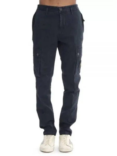 Compass Badge Cargo Straight Pants Blue - STONE ISLAND - BALAAN 2