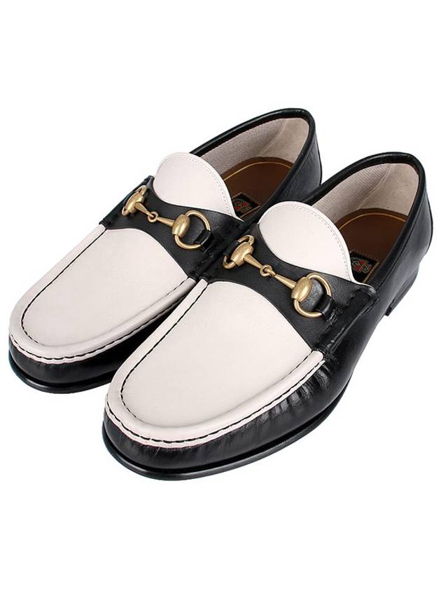 Horsebit 1953 Loafers White Black - GUCCI - BALAAN 2