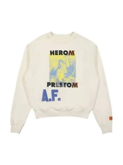 AF Authorized Logo Sweatshirt White - HERON PRESTON - BALAAN 2