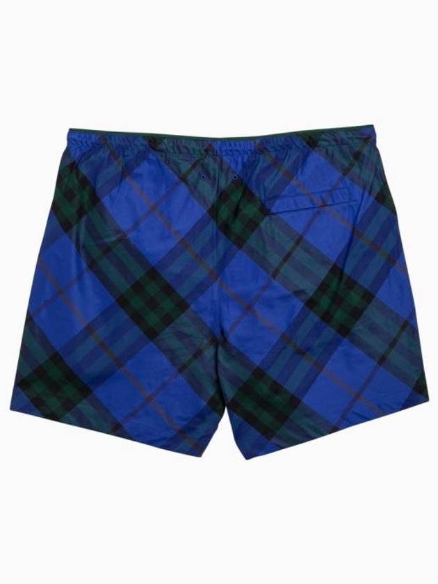 Check Twill Swim Shorts Blue - BURBERRY - BALAAN 3