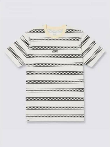 Official Betterverse Checker Stripe Short Sleeve T Shirt VN000GSCCRJ1 - VANS - BALAAN 1