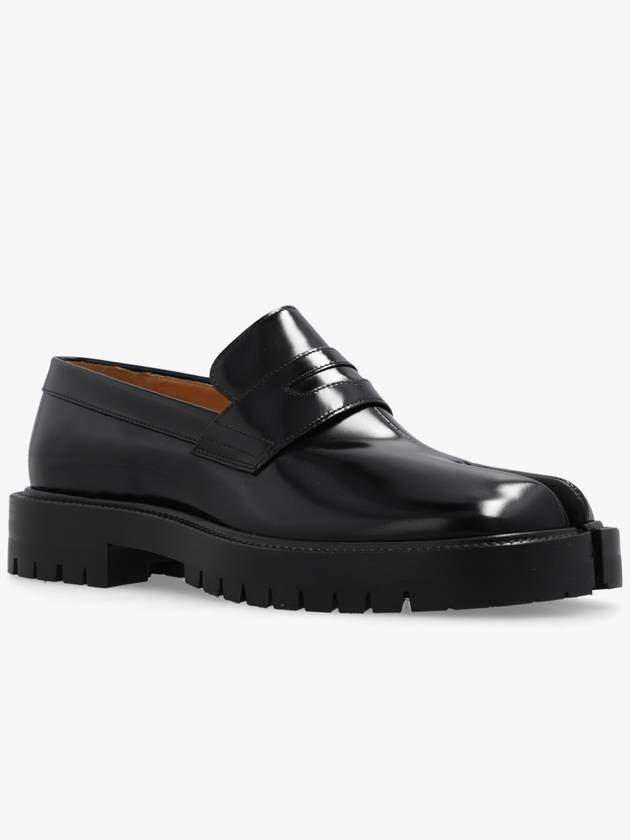 Leather Tabi Loafers Black - MAISON MARGIELA - BALAAN 5