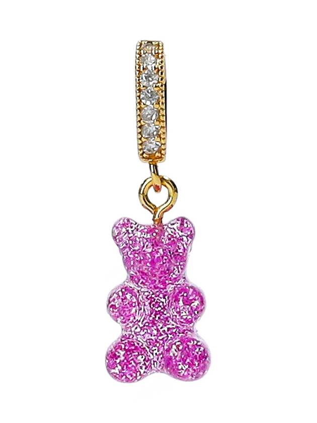 Nostalgia Bear Pendant NOSTALGIABEAR PAVEMAGENTA - CRYSTAL HAZE - BALAAN 1