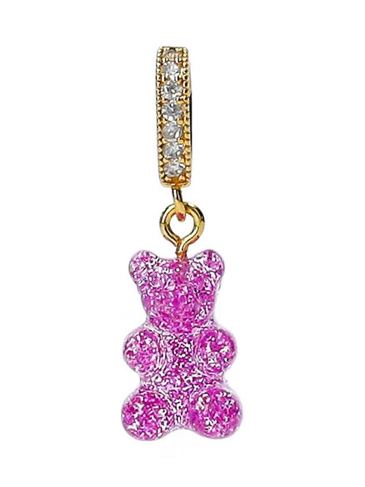 Nostalgia Bear Pendant NOSTALGIABEAR PAVEMAGENTA - CRYSTAL HAZE - BALAAN 1