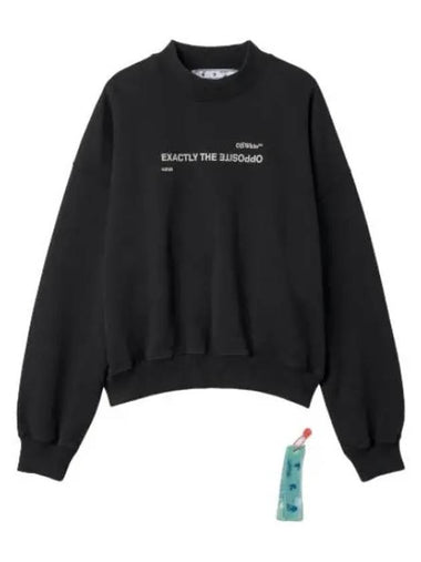 Slogan print sweatshirt black - OFF WHITE - BALAAN 1