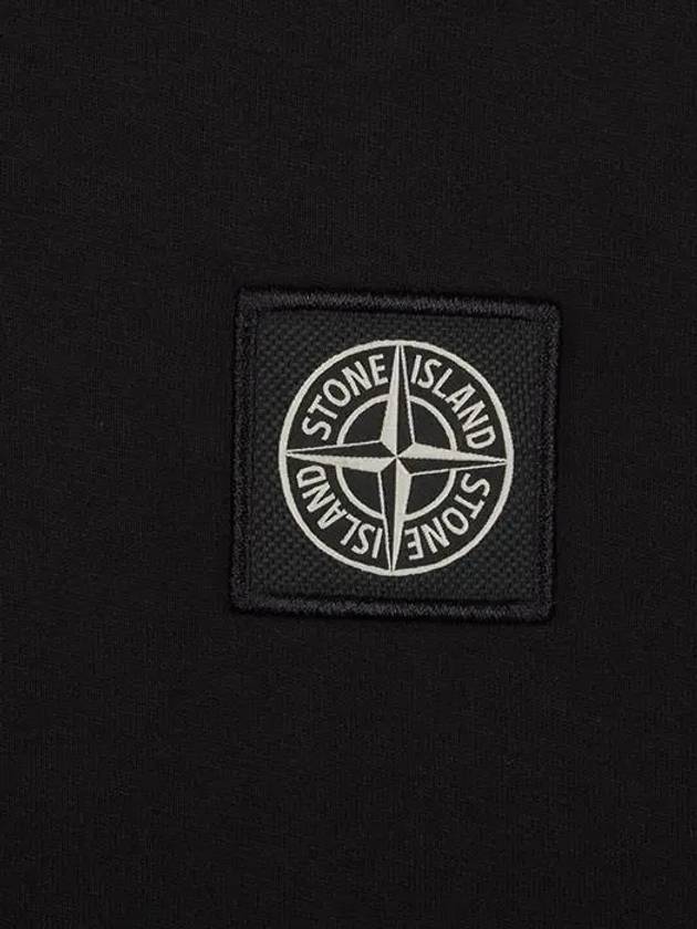 Logo Patch Short Sleeves T-Shirt Black - STONE ISLAND - BALAAN 4