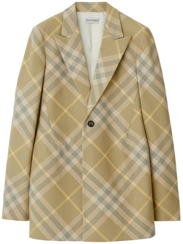 Check Tailored Single Breasted Blazer 8082603 - BURBERRY - BALAAN 2