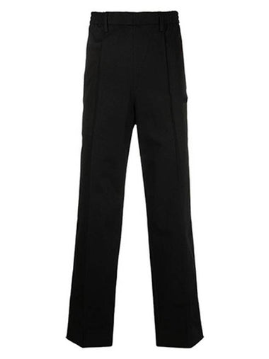 Straight fit men's banding pants black E22HTR207 481 001 - AMI - BALAAN 1