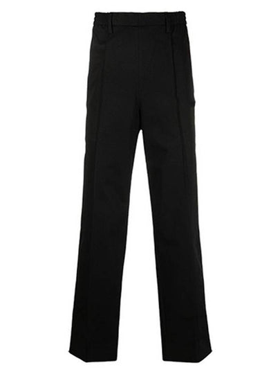 Cotton Straight Pants Black - AMI - BALAAN 2