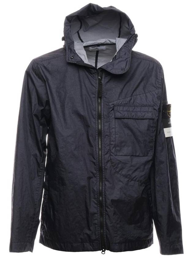 Waffen Patch Membrana Hooded Jacket Navy - STONE ISLAND - BALAAN 2