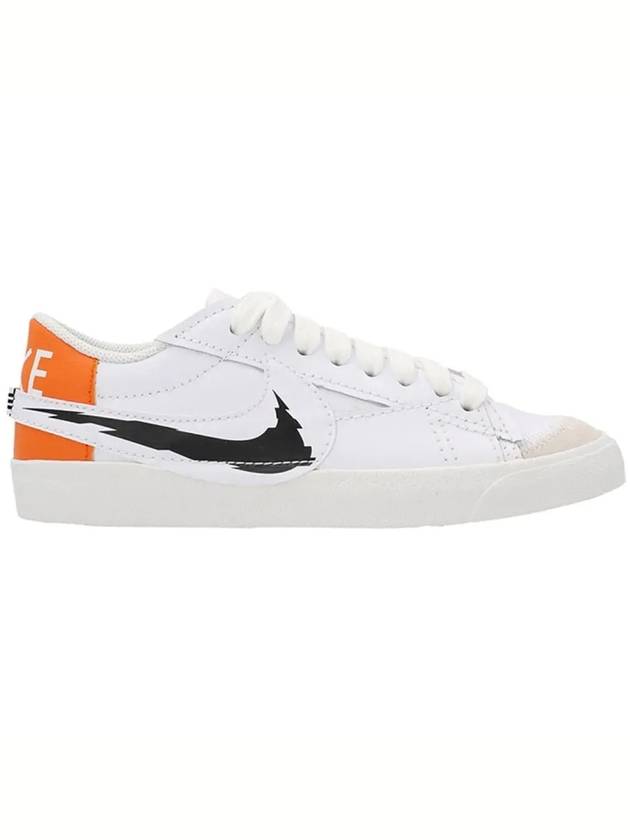 Blazer 77 Jumbo Low Top Sneakers White Orange - NIKE - BALAAN 3