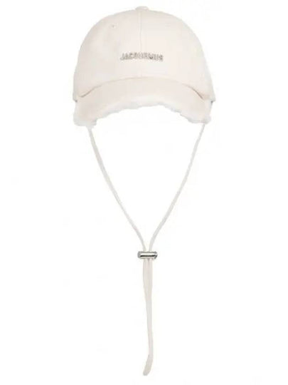 La Casquette Artichaut Fringe Metal Logo Ball Cap Off White - JACQUEMUS - BALAAN 2