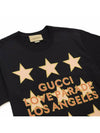 Unisex Star Print Short Sleeve T Shirt Black 615044XJE0I - GUCCI - BALAAN 5