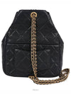 CC Pocket Chain Backpack Black Gold Caviar 73553 - CHANEL - BALAAN 3