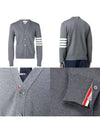 Milano Stitch 4 Bar Cardigan Navy - THOM BROWNE - BALAAN 9