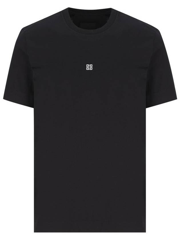 4G Logo Cotton Short Sleeve T-shirt Black - GIVENCHY - BALAAN 2