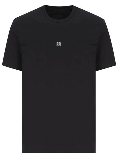 4G Logo Cotton Short Sleeve T-shirt Black - GIVENCHY - BALAAN 2