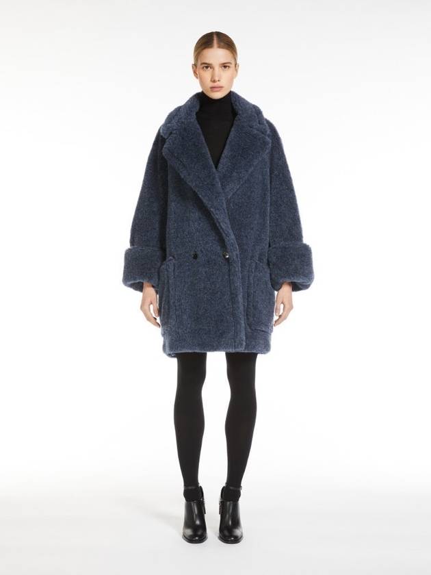 Women's Ted Girl Shearling Coat Blue - MAX MARA - BALAAN 2