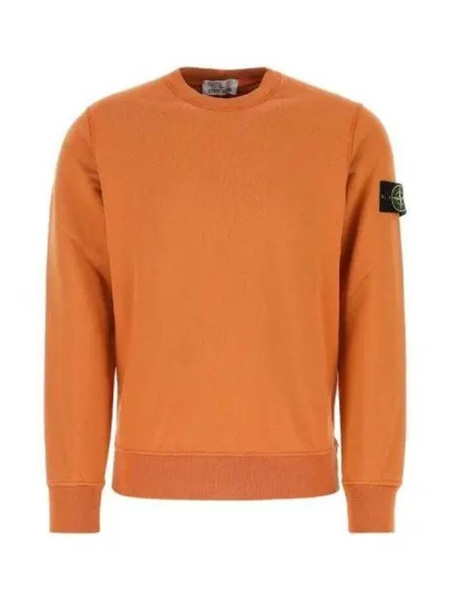 Wappen Patch Crew Neck Sweatshirt Orange - STONE ISLAND - BALAAN 2