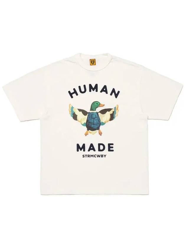 Graphic Short Sleeve T-Shirt White - HUMAN MADE - BALAAN 3