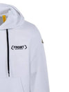 Born To Protect FRGMT Logo Fleece Hoodie Optical White - MONCLER - BALAAN 5