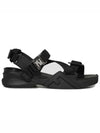 flow buckle sandals black - FENDI - BALAAN.