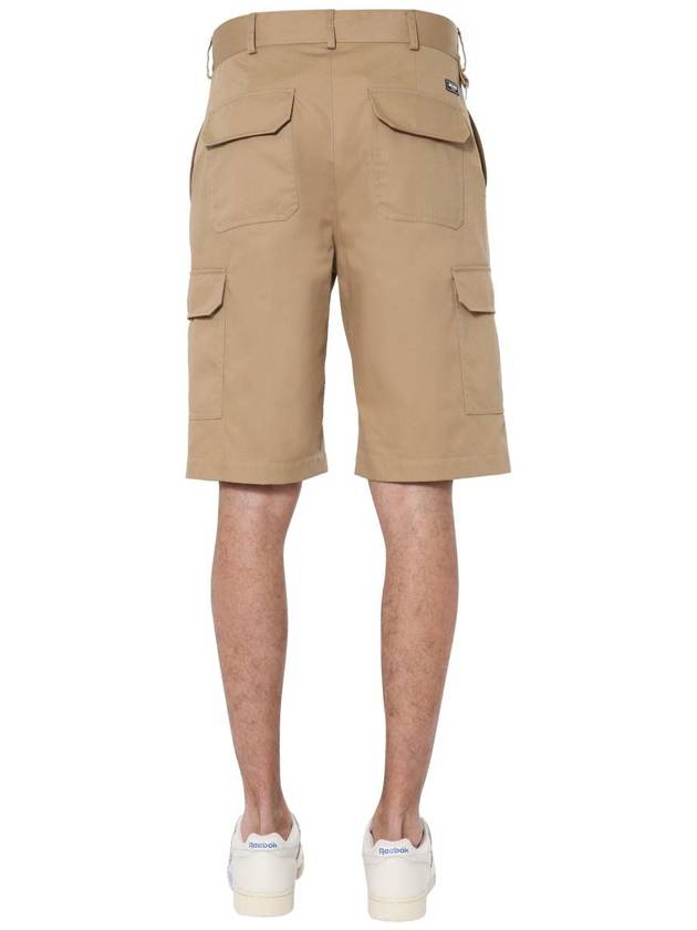 Cargo Bermuda Shorts Beige - MSGM - BALAAN 5