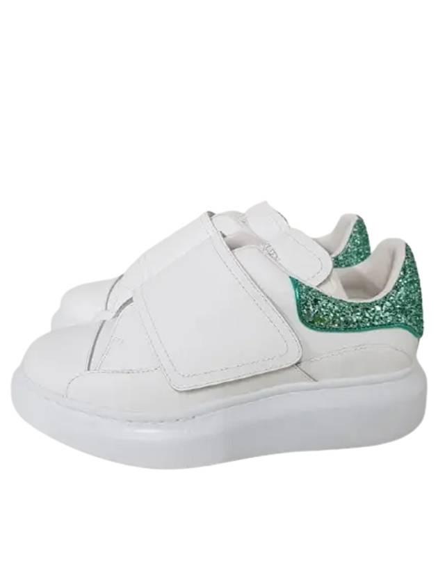 Velcro Oversole Low Top Sneakers White Green - ALEXANDER MCQUEEN - BALAAN 2