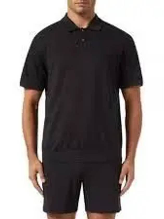 Goris Pl. Pacific Lin Linen Polo Shirt Black - THEORY - BALAAN 2