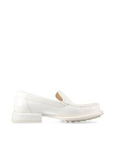 CC Logo Pearl Patent Loafer White - CHANEL - BALAAN 1