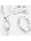 CD30 Earrings Set Silver Finish Brass - DIOR - BALAAN 4