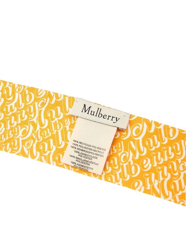 Fantasy Mulberry Logo Scarf Yellow White - MULBERRY - BALAAN 6